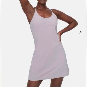 Outdoor Voices Exercise Dress in Earl Grey